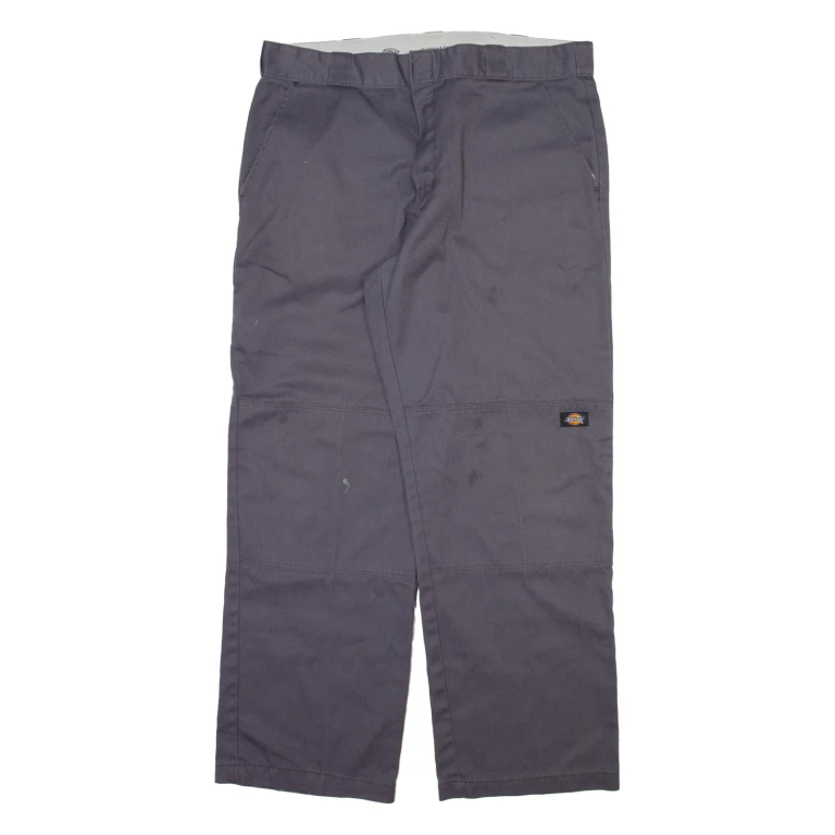 DICKIES Mens Trousers Grey Relaxed Straight W38 L31