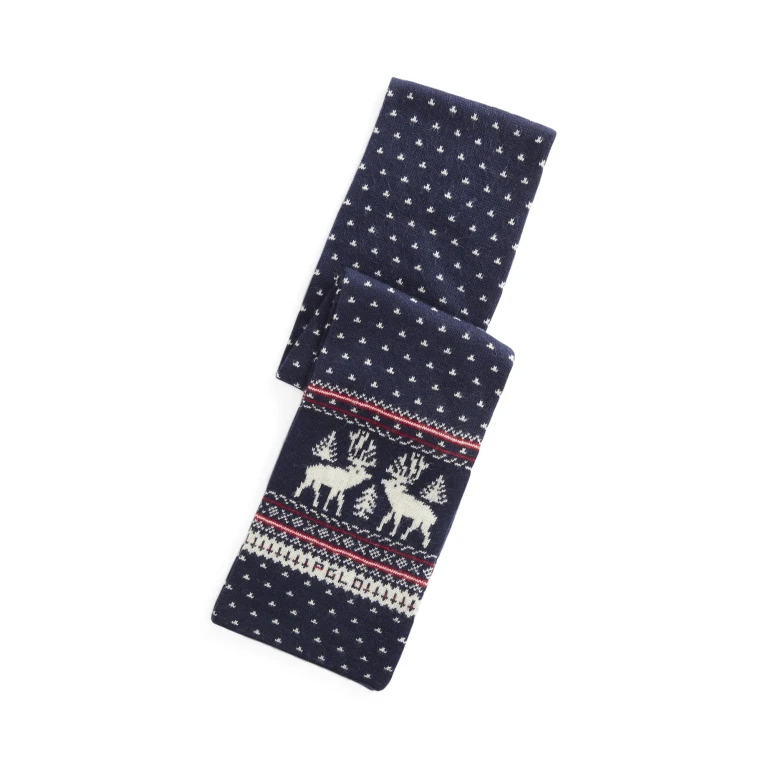 Men's Holiday Fair Isle Scarf Polos