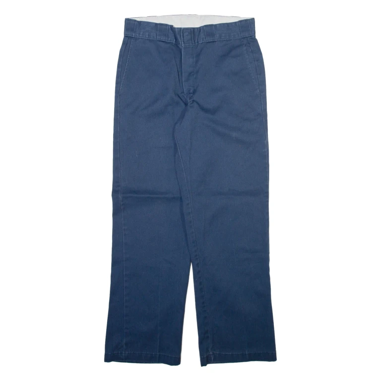 DICKIES Mens Trousers Blue Regular Straight W30 L30