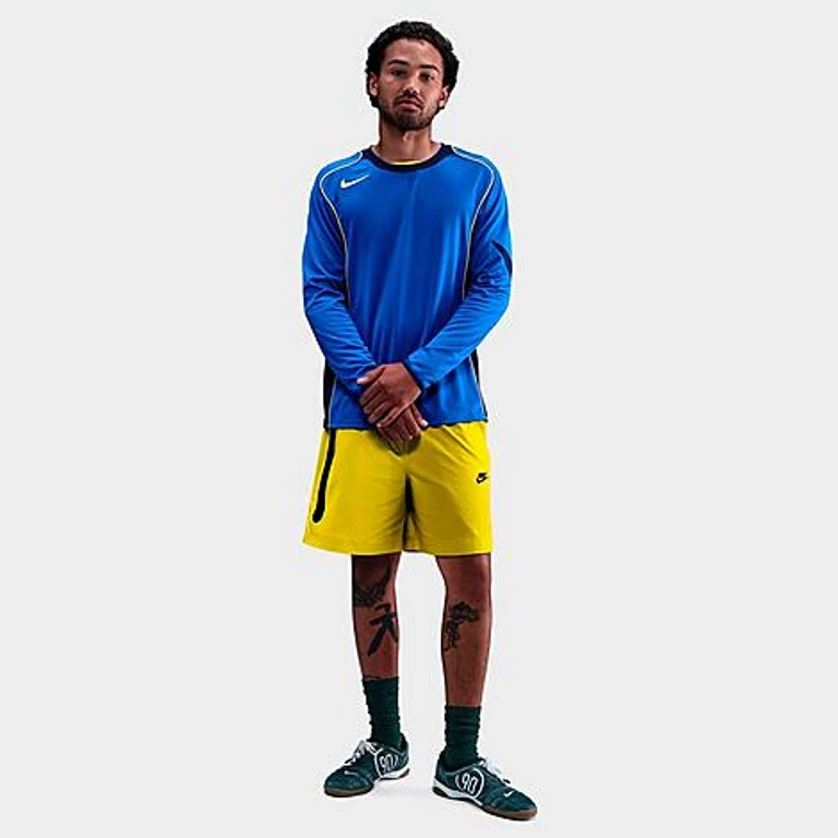 Nike Men's Total 90 Dri-FIT Long-Sleeve Soccer Jersey in Game Royal/Midnight/Lightning Size: XS