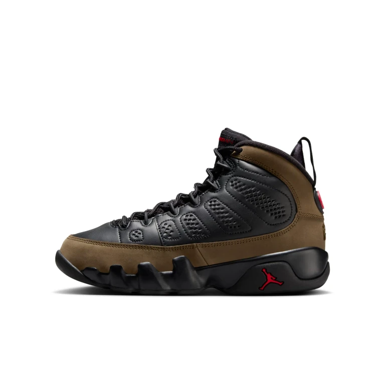 Grade School Retro 9 'Olive' Sneakers