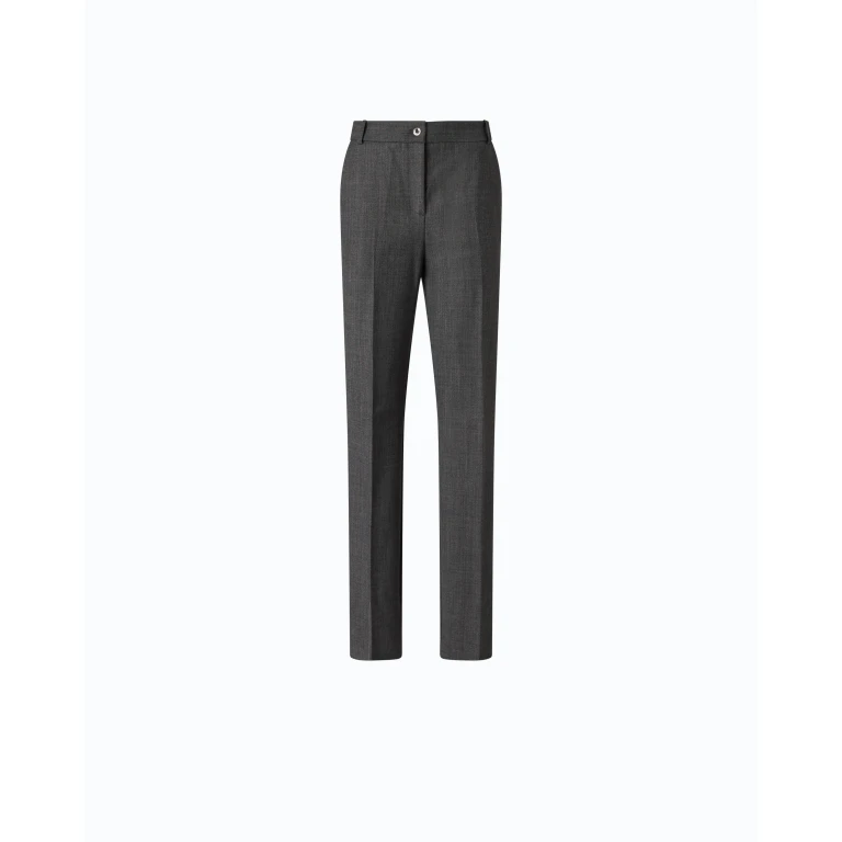 Pantalon cigarette en laine mélangée stretch - 36