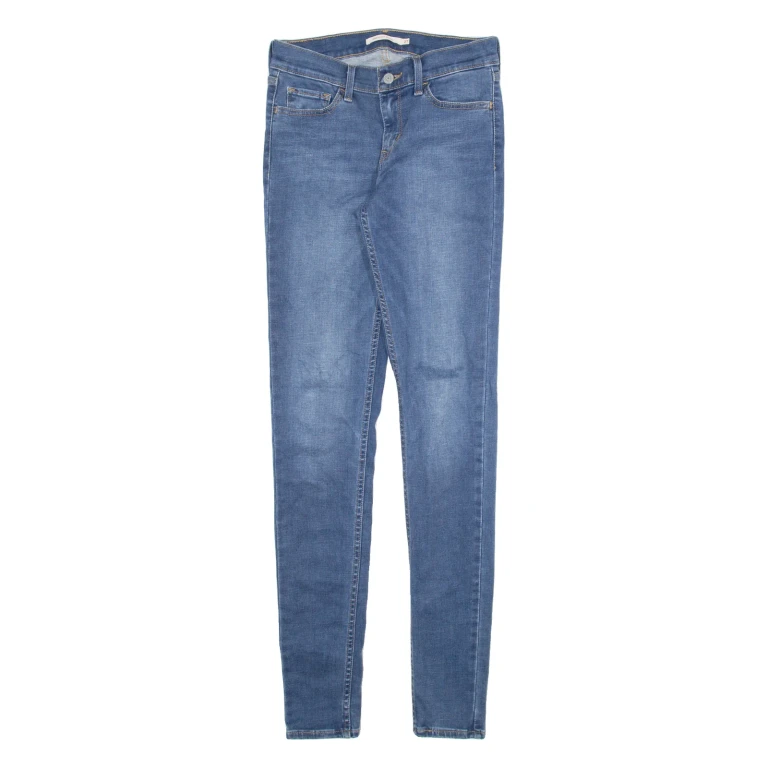 LEVI'S 710 Womens Jeans Blue Slim Skinny W27 L32