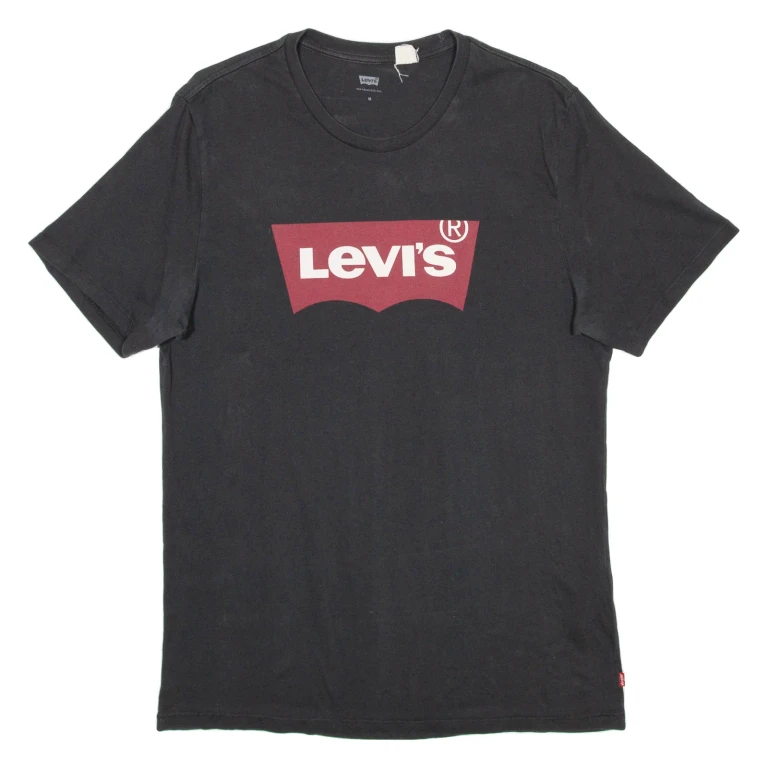 LEVI'S Mens T-Shirt Black M (JJ1-151024-5417)