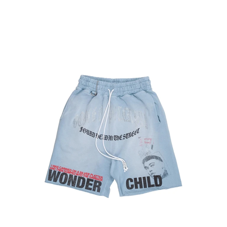 Paly Hollywood Bobby Graphic-print Raw-cut Sweat Shorts