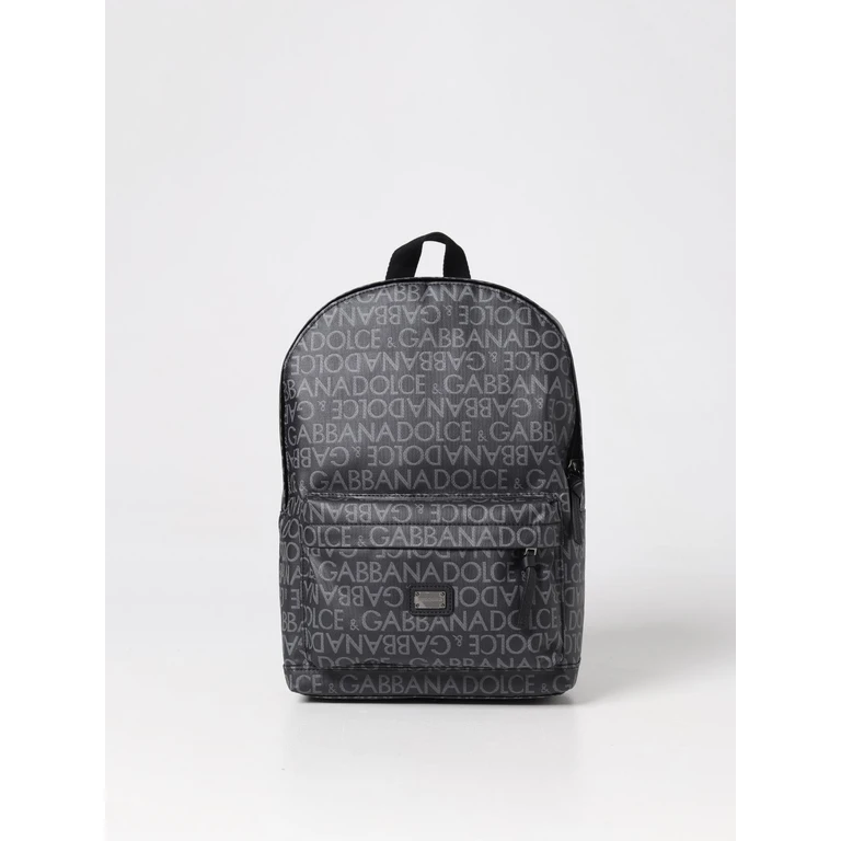 backpack in synthetic leather with all-over logo (EM0034AJ7058B969)