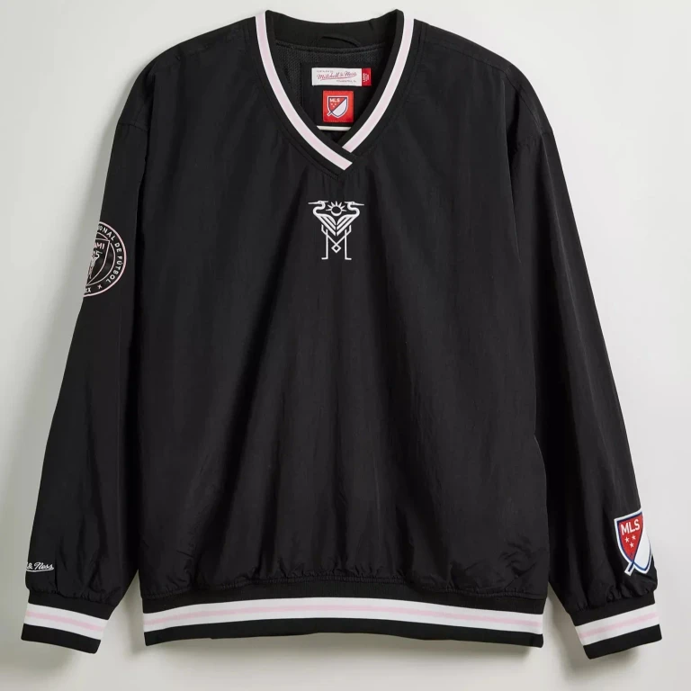 Mitchell & Ness Men's Mls Classic Nylon Pullover Current Logo Miami Cf Pullovers
