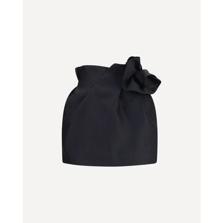 Wool and silk Mini Skirt with floral details Female 40