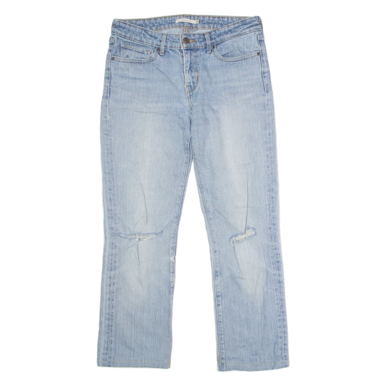 LEVI'S 714 Womens Jeans Blue Regular Straight W29 L26