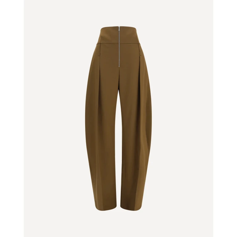 Wide balloon-fit zip Pants Female 40