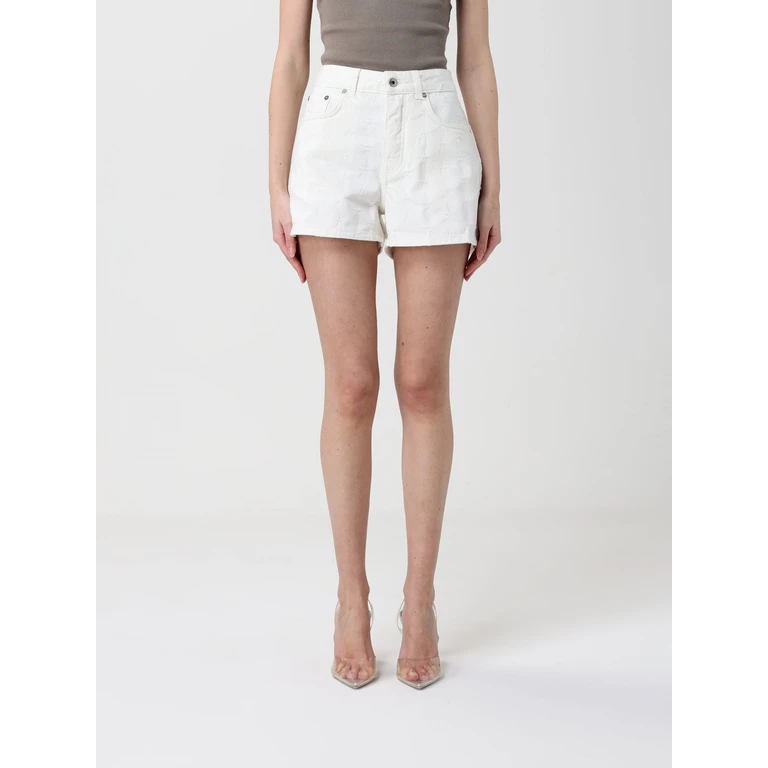 OFF-WHITE Shorts Woman color White (OWYC019S26DEN0010200)