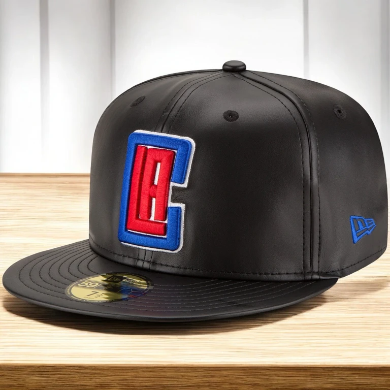 Men's NBA 59Fifty Faux Leather Fitted Cap Los Angeles Clippers