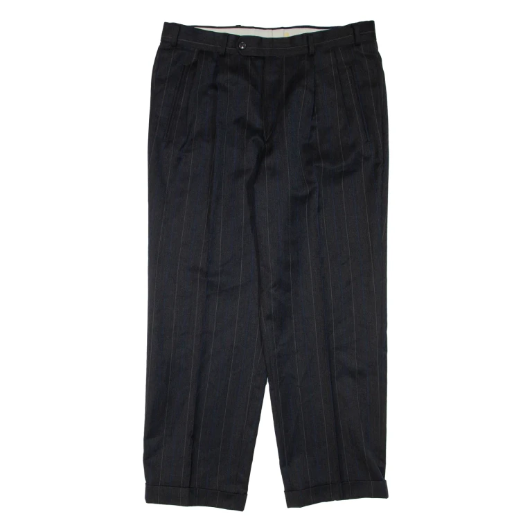 Mens Trousers Grey Regular Tapered W36 L28