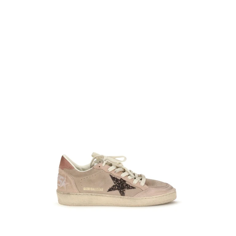 Golden Goose Beige Calf Leather Bos Taurus Low Top Sneakers - Women
