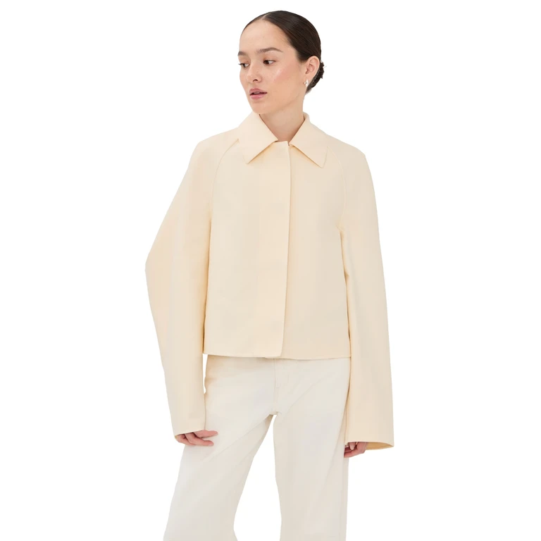 Short Mac Blouson Shirt Cream L