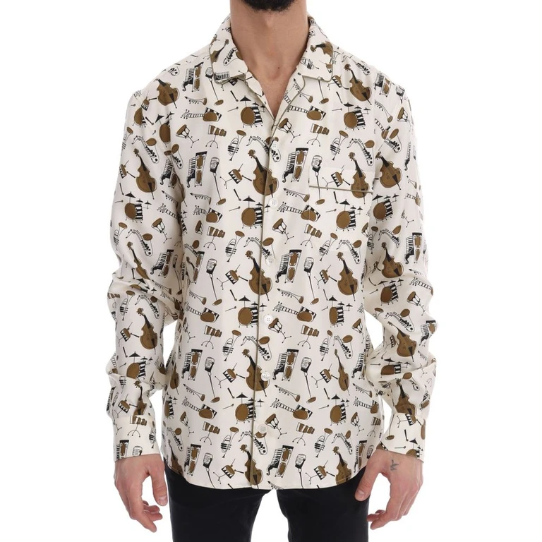 Dolce & Gabbana Multicolor Silk Shirt - Men