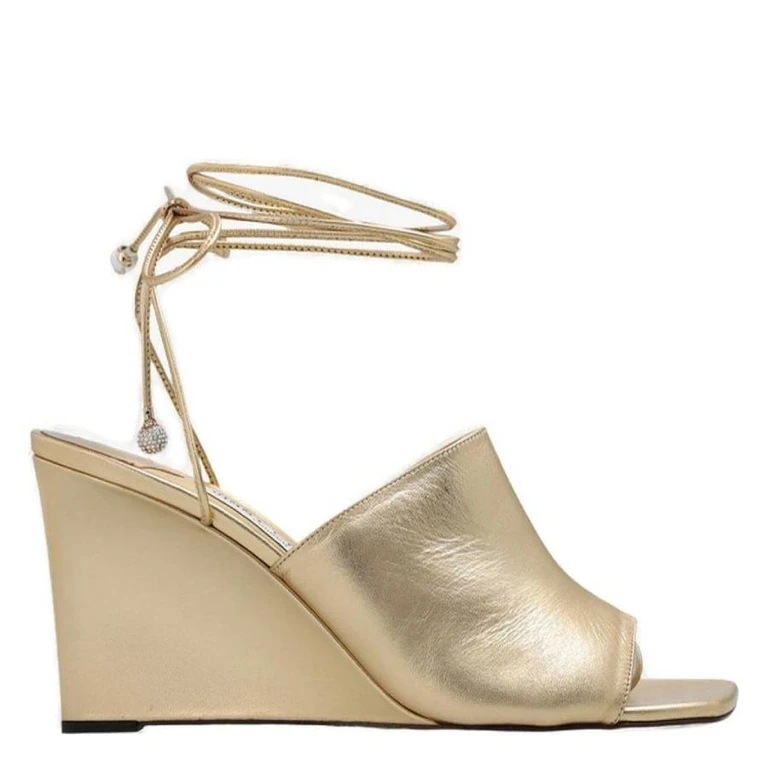 Elyna 85 Metallic Wedge Sandals