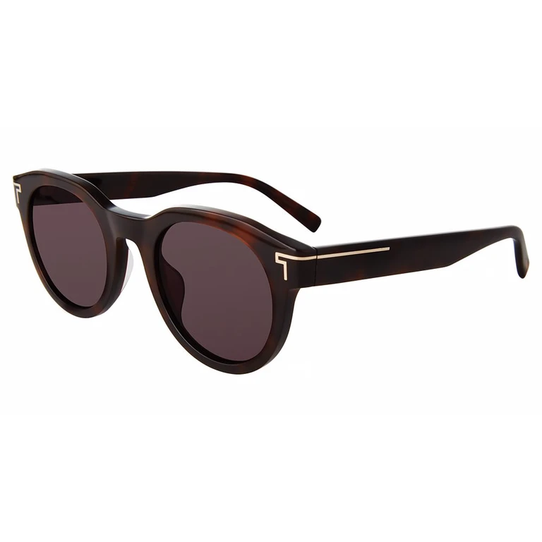 Brown Oval Unisex Sunglasses STU509 1HAV 50