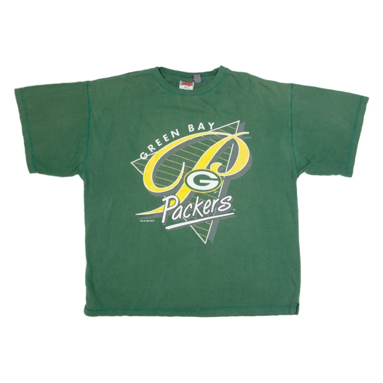 THE EDGE Green Bay Packers Mens T-Shirt Green USA XL
