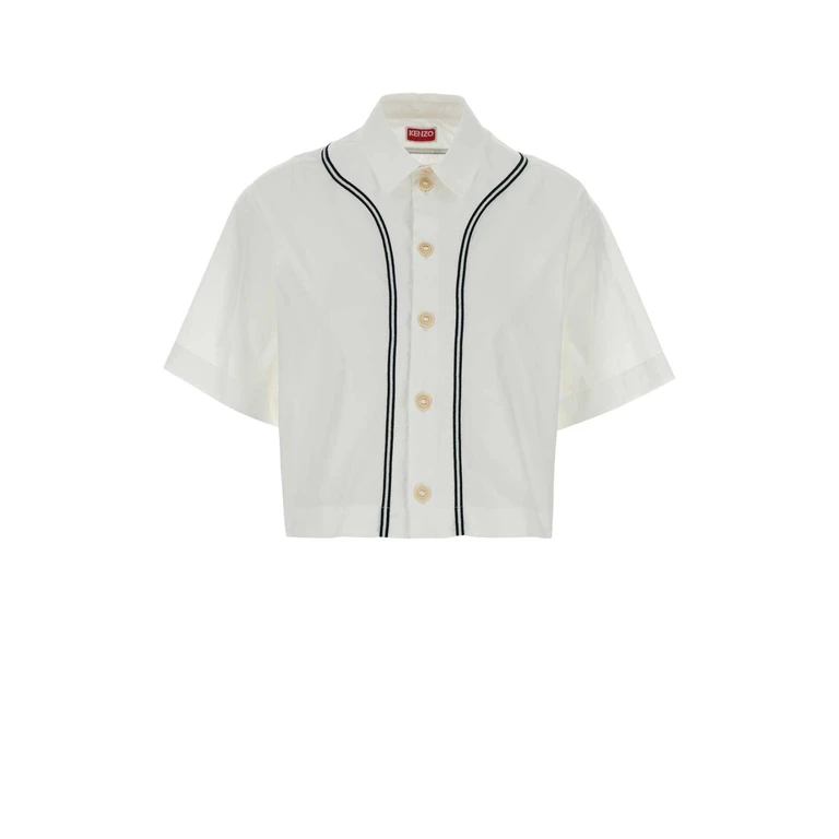 White Poplin Shirt Exterior: Cotton Camicie - Women