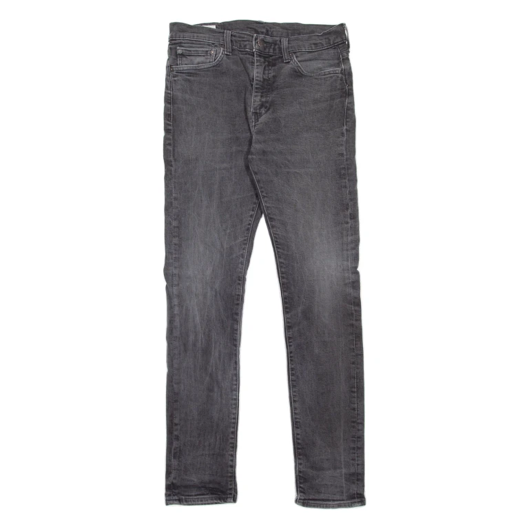LEVI'S 510 BIG E Jeans Mens Grey Slim Skinny Stone Wash W32 L31