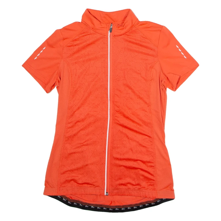 CRIVIT Full Zip Cycling Womens Jersey Pink High Neck M