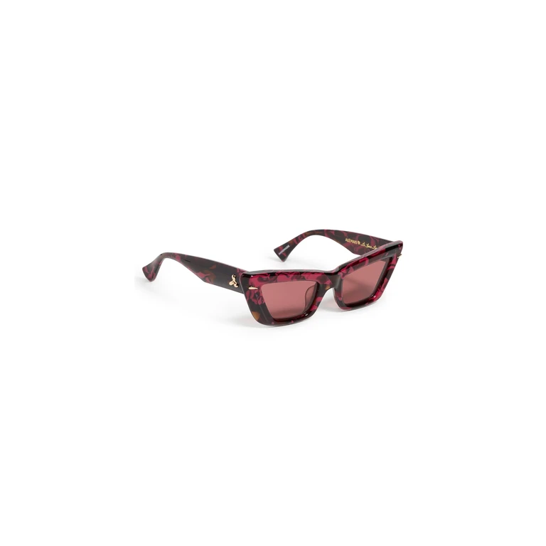 Le Specs Le Specs x Alemais Lucia Sunglasses Burgundy Marble One Size