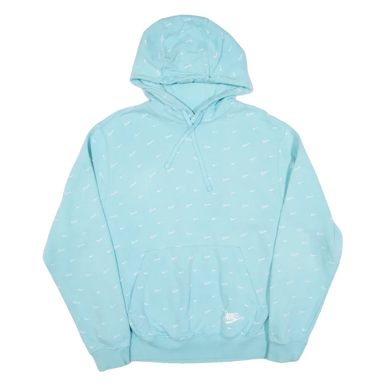 NIKE Womens Blue Hoodie M