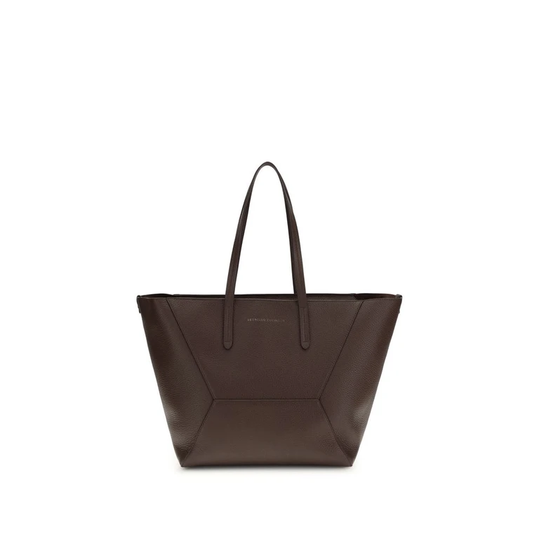 Brunello Cucinelli Brown Calf Leather Bos Taurus Shoulder Bag - Women (BRMBDKD2571C4181BB)