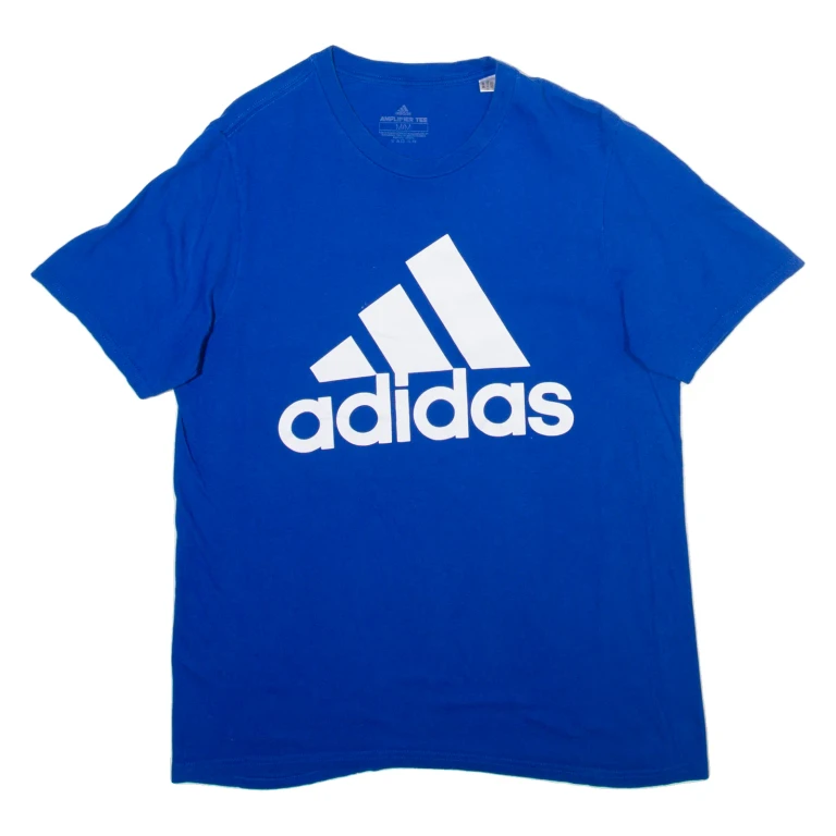 ADIDAS Mens T-Shirt Blue M