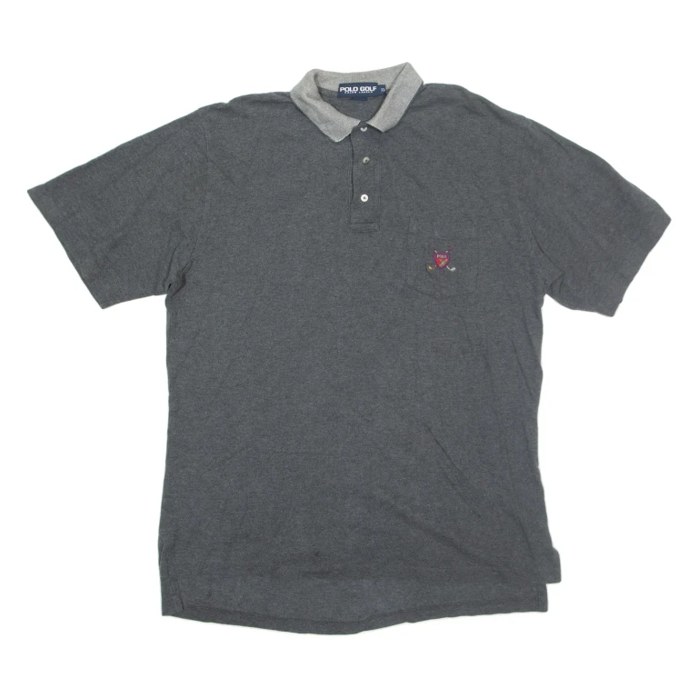 POLO RALPH LAUREN Golf Mens Polo Shirt Grey XL