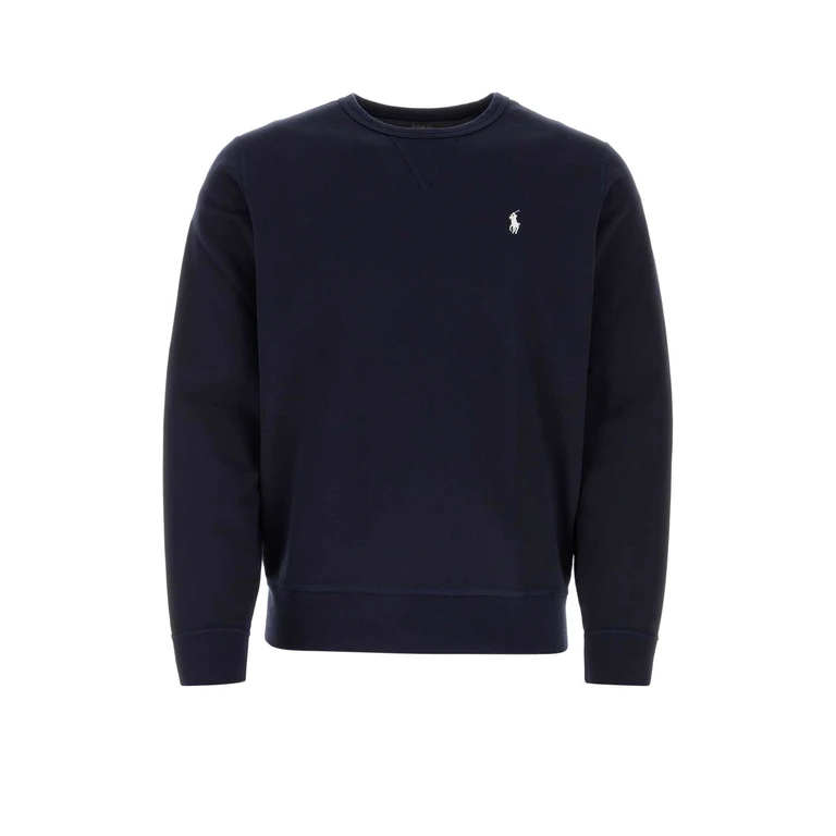 Polo Ralph Lauren Blue Cotton Blend Sweatshirt Aviatornavy Exterior: Polyester Felpe - Men