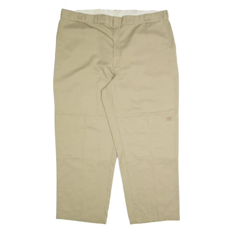 DICKIES Chino Mens Trousers Beige Relaxed Straight W48 L32