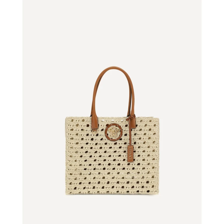 Borsa tote in crochet Versace