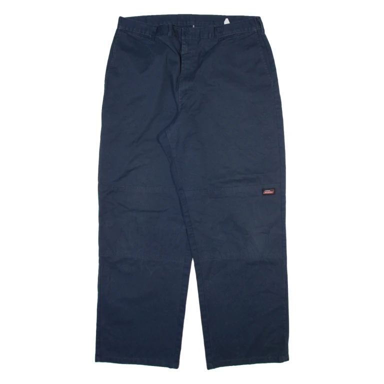 DICKIES Mens Trousers Blue Relaxed Straight W38 L32