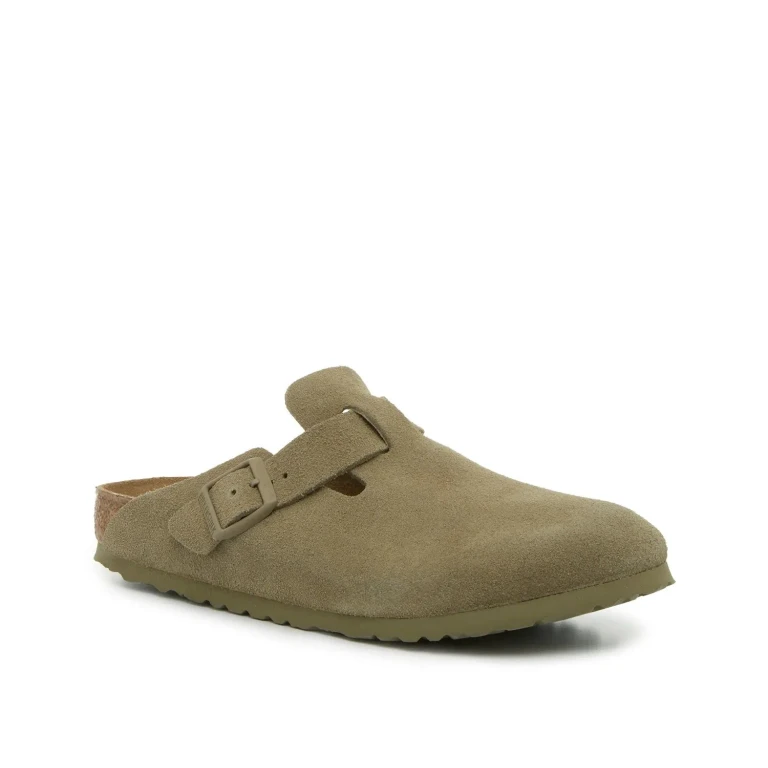 Boston Suede Leather Clogs