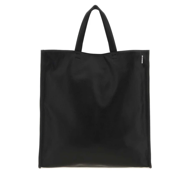 Black Leather Light Shopping Bag 001 Borse A Mano - Men