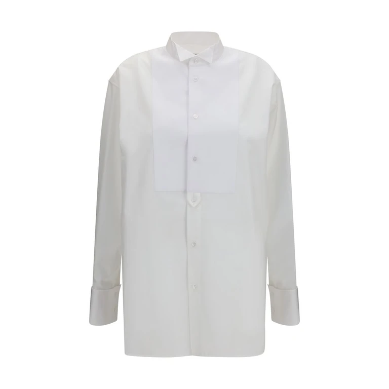 Saint Laurent White Cotton Dress Shirt - Women