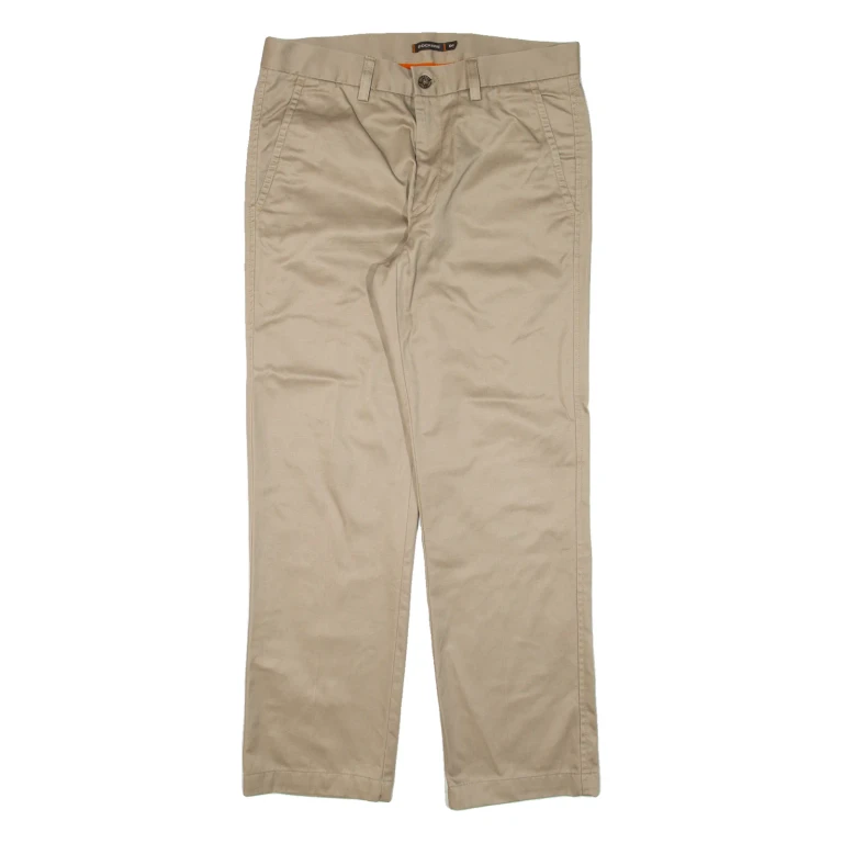DOCKERS D1 Mens Trousers Beige Regular Straight W33 L29