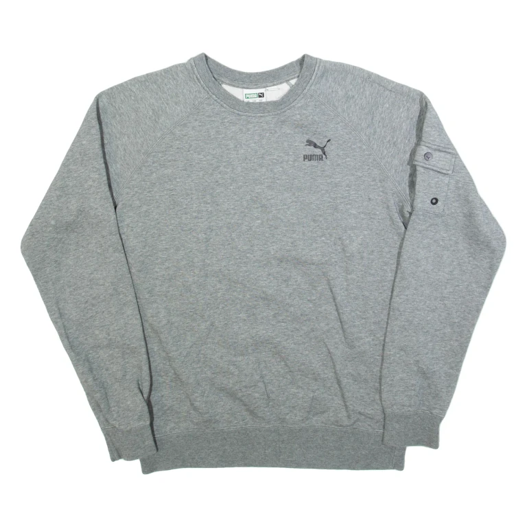 PUMA Mens Sweatshirt Grey S