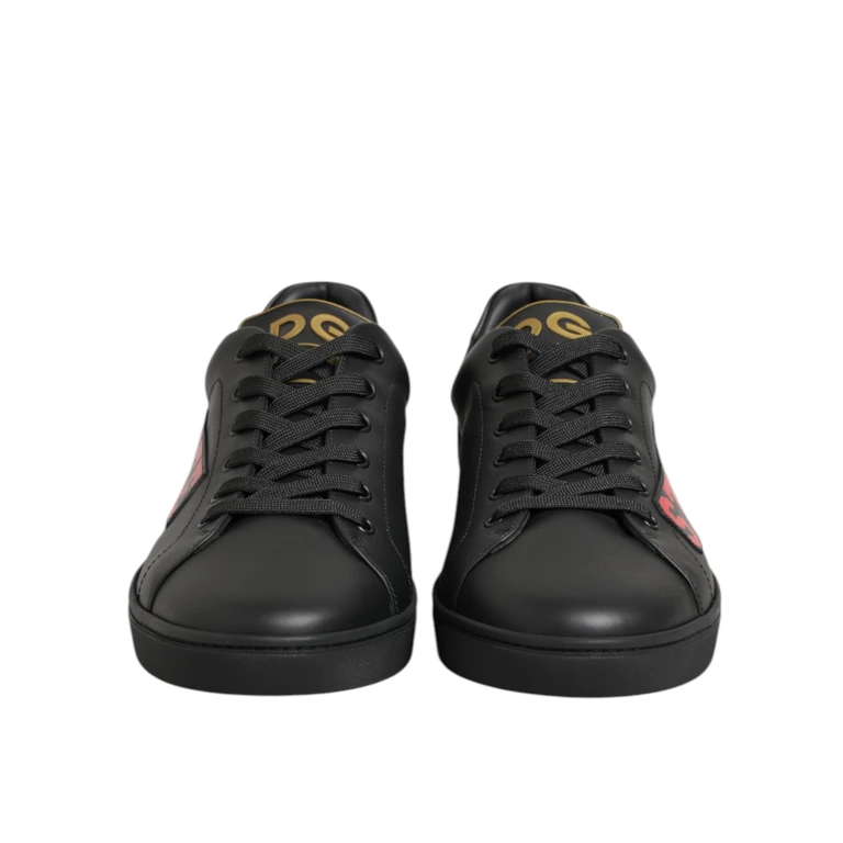 Dolce & Gabbana Black Street Life Low Top Men Sneakers Shoes 100lf - Men