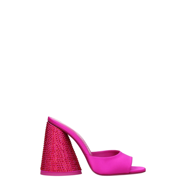 The Attico Pink Satin Platform Sandals - Women