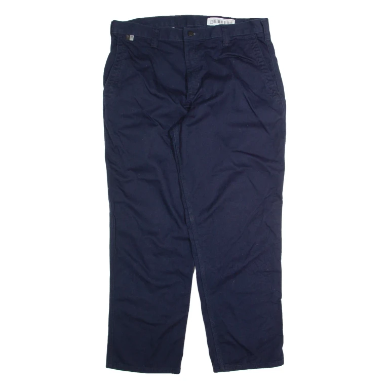 CARHARTT Workwear Mens Trousers Blue Regular Straight W36 L30