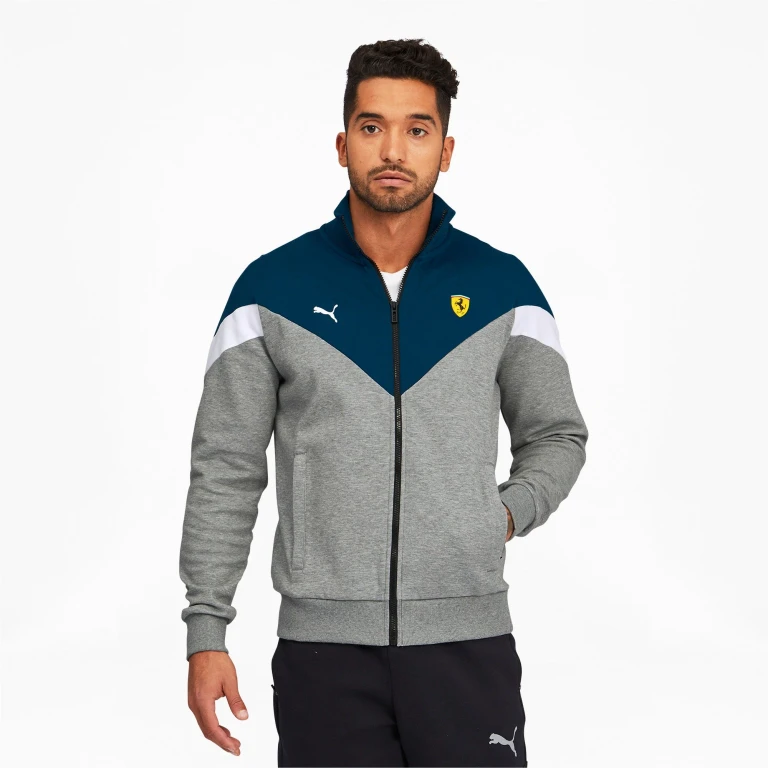 Men's Sf Ferrari Race Mcs Sweat Jacket Jackets