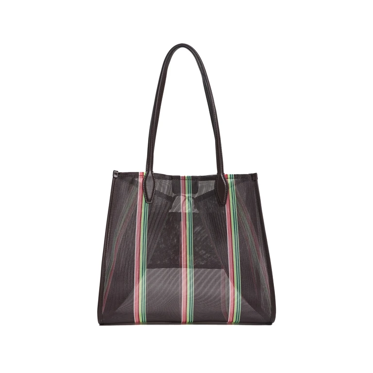 Madewell Madewell x Shopbop Mesh Lexington Tote Dark Brown Multi One Size