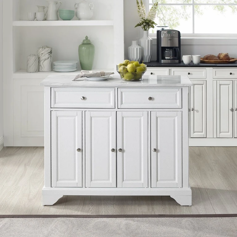 Îlot de cuisine blanc Crosley Avery