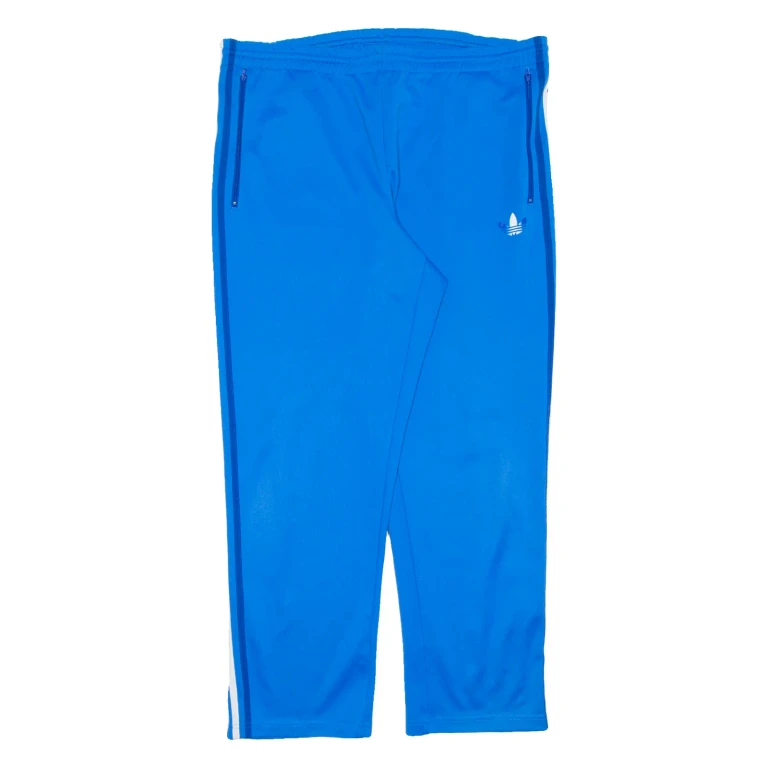 ADIDAS Womens Track Pants Blue Straight L W38 L31
