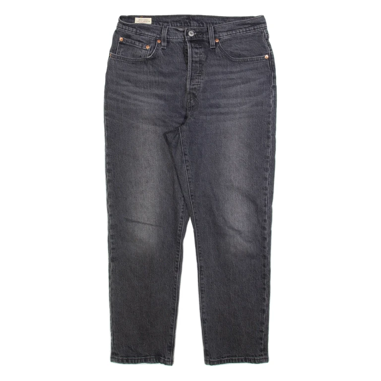 LEVI'S 501 BIG E Jeans Womens Grey Regular Straight W31 L28