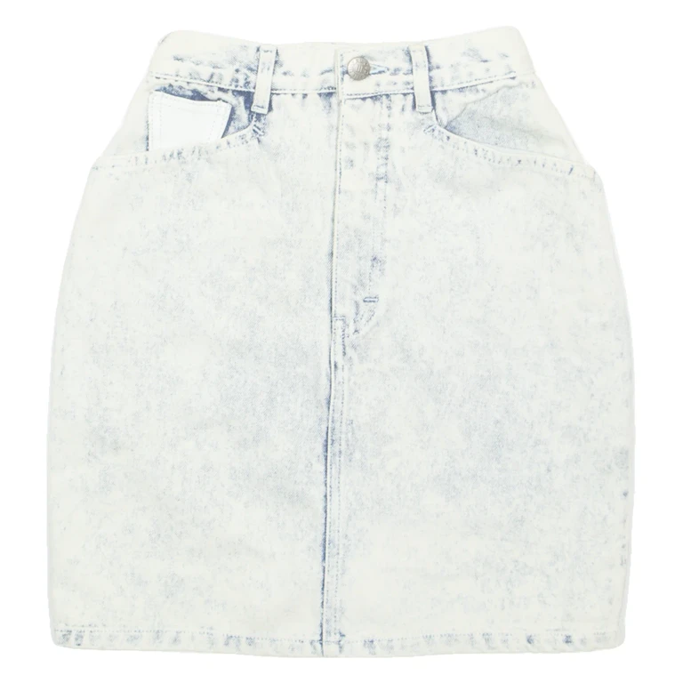 CODE NOUVEAU Womens Straight Skirt Blue Knee Length Denim XXS