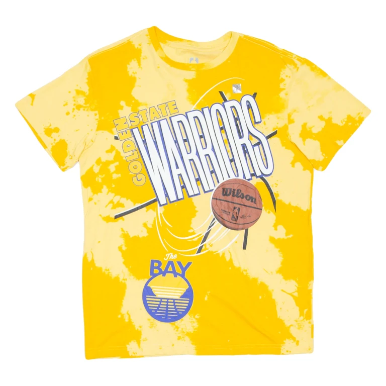 NBA Golden State Warriors Mens T-Shirt Yellow USA XS